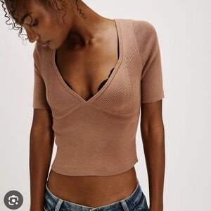 NWOT- Free People Teagan Swit Sweater Top